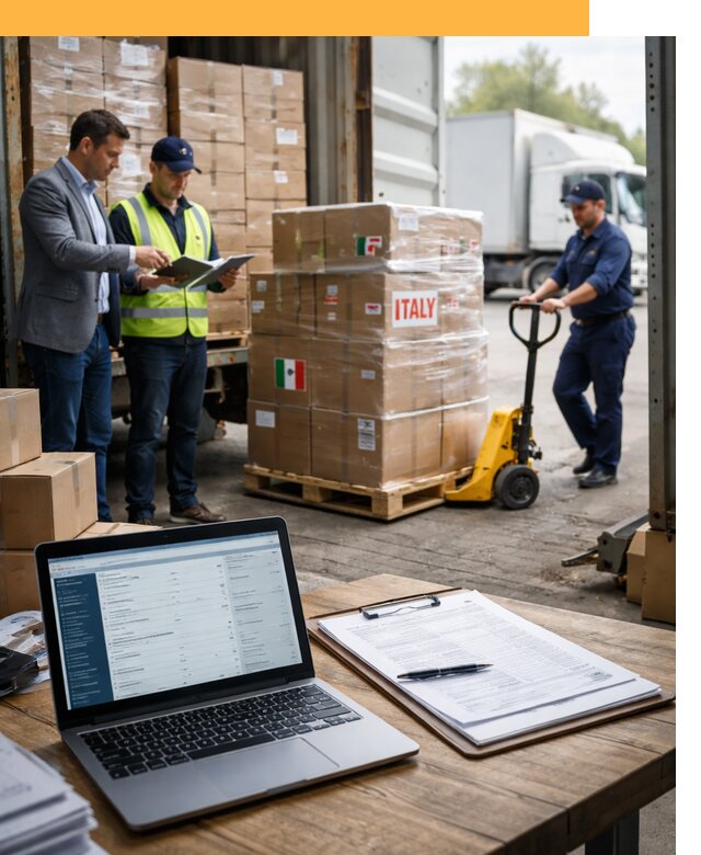 Доставка грузов из Италии: морские и авиаперевозки от 18218