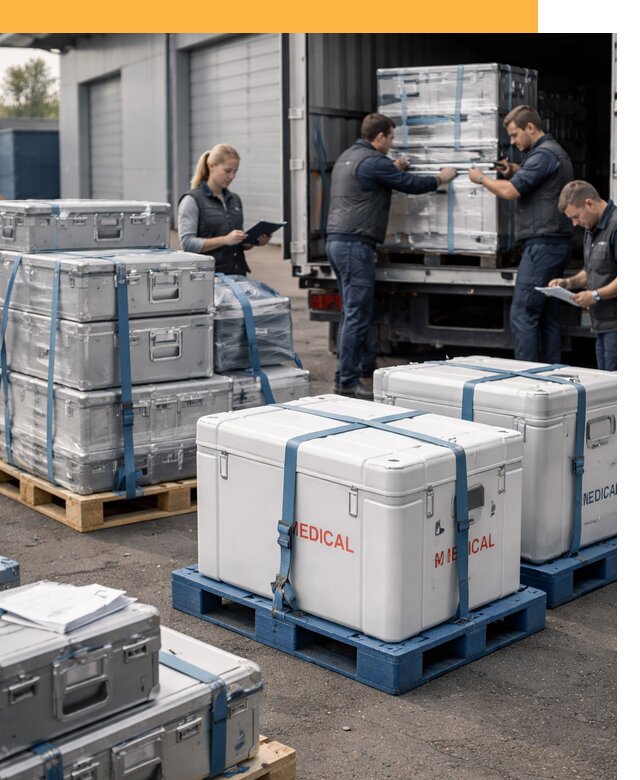 Перевозка медицинского оборудования по всему миру от 15182 руб